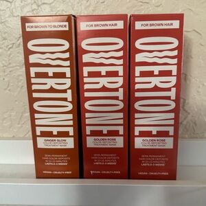 3 NIB Overtone SemiPermanent Color Depositing Treatment Masks (4.5 fl oz)